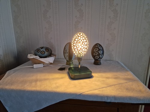 Lampe originale oeuf - originale, d'émeu