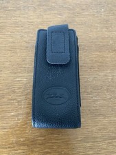 Étui Ancien Téléphone Portable LONGCHAMP Cuir Noir Vintage #C307