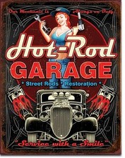 Plaque Métallique Garage Hot