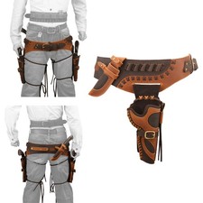 Leather Gun Belt Holster and