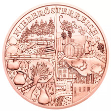 PIECE MONNAIE 10 EURO COMMEMORATIVE CUIVRE BASSE AUTRICHE 2013 NIEDERÖSTERREICH