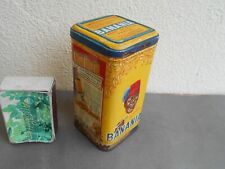Ancienne boîte de chocolat jaune de 500 g  pour série pots épices SUCRE POUDRE