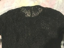 Combinaison body femme en dentelle noire : neuf