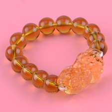 Bracelet En Cristal Jaune Pi