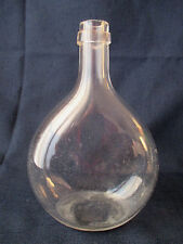 ANCIEN BIBERON FLASQUE EN VERRE SOUFFLE