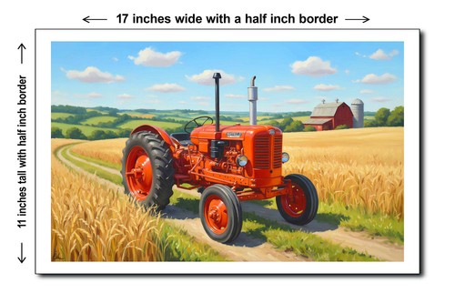 1959 nuffield tractor 11x17 - tractor,