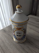 Ancien Pot A Pharmacie En Porcelaine, Ung: Merc