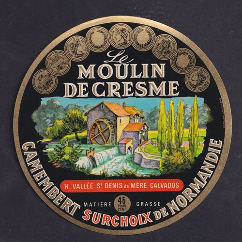 Ancienne étiquette fromage - étiquette,