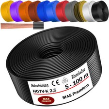 Câble de fil 5-100 m H07V-K 2,5 fils fins chargeur individuel flexible