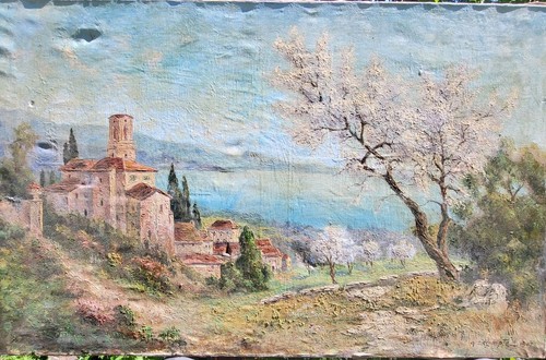 Lecompte c1947 grande huile - g.,