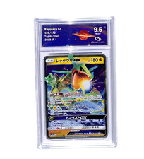 Carte Pokémon Japonaise Rayquaza GX - collect aura 9.5 - Tag Team GX All Stars S