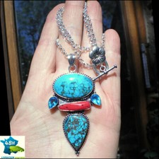 COLLIER NEUF TURQUOISE &