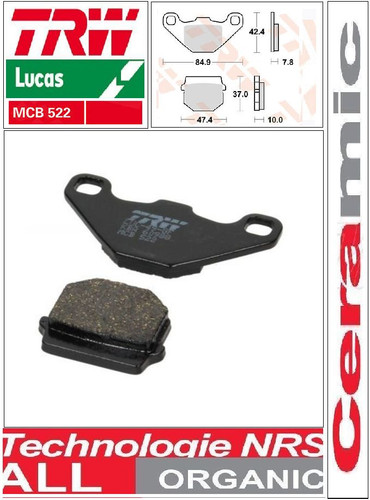 Plaquettes frein avant trw - 2,