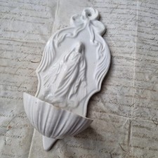 Bénitier FAIENCE FINE XIXè