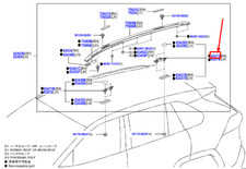 TOYOTA RAV 4 V XA50 Pied de