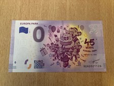 BILLET TOURISTIQUE 0 EURO ZÉRO EURO EUROPA PARK 2020