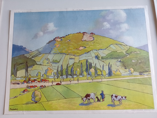 Affiche scolaire montagne - affiche,