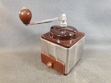 Ancien moulin à café Peugeot Frères en bois inox et bakélite SGDG France