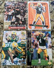 Qty 4  Brett Favre Cards  95 Collectors Choice Stick Ums #8,  91 Pro Set RC #762