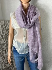 Foulard mauve à motifs