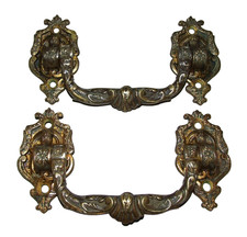 Paire de poignées Louis XIV en bronze anciennes piano 19/20è à détourner... C12