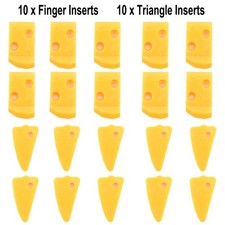 Vente chaude Inserts triangulaires changeur de pneu jaune pour Corghi nylon plas