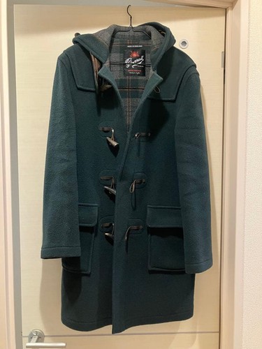 Gloverall green hooded duffle - hooded,