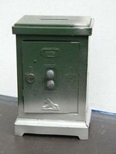 Ancienne tirelire jouet COFFRE FORT JEP & lion PEUGEOT métal sans clef