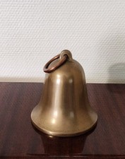 Cloche Ancienne en Bronze Massif 1,32 kg Belle Sonorité Épaisse XIXe Collection 