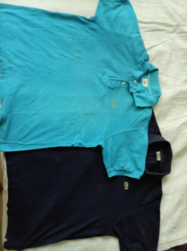 Lot polos lacoste - 2, bleu