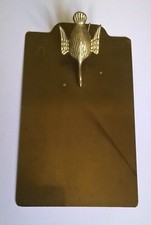 Porte-courrier mural vintage en laiton pince à lettres forme canard (oie?)