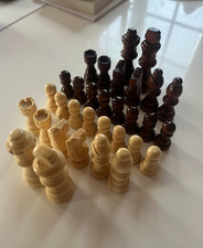 32 Pions jeu d'échec en Bois