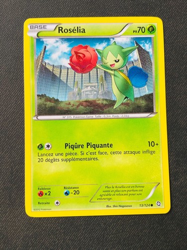 Carte pokémon roselia - carte, 13/124