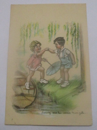 Cpa fantaisie illustree - cpa,