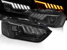 Paire de feux phares Audi A4 B8 de 2012 à 2015 Xenon Daylight DRL led Noir