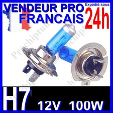 AMPOULE H7 100W 8500K 12V LAMPE XENON POUR VOITURE FEU SUPER WHITE PHARE PLASMA