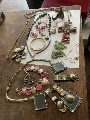 Lot bijoux broches pendentif - bijoux,