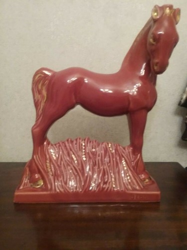 Statuette art deco cheval - statuette, en