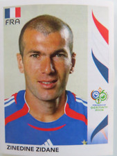 PANINI FOOTBALL ZINEDINE ZIDANE COUPE DU MONDE GERMANY 2006 STICKER 467