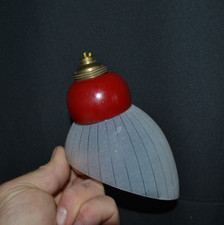 Belle tulipe ancienne sur griffe rouge (Idéal lampe d'appoint, bureau ou chevet)