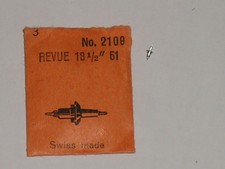 Revue Thommen balance staff 18"'1/2  51 Axe de balancier Unruhwelle Ronda 2109