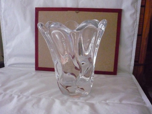 Ancien vase cristal daum - ancien, croix