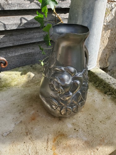 Pichet etain decor en - etain,