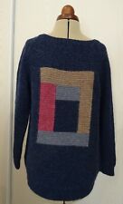 Pull tricoté main laine et alpaga / Etat neuf