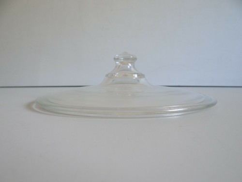 Pyrex 1920s clear glass lid - clear,