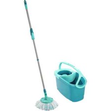 Leifheit Balai À Franges + Seau "Clean-Twist-Disc-Mop-Set Ergo" 2 Pièces