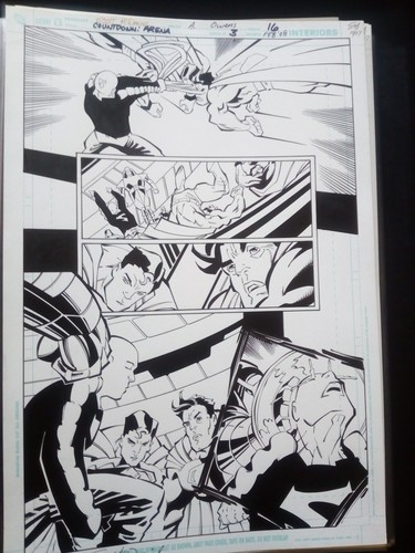 Planche originale jla batman - originale,