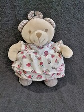Doudou peluche  ours tablier confiture Tartine et chocolat TBE