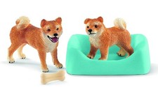 SCHLEICH, Mére et chiot Shiba