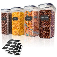 Boite Rangement Cuisine, 4L Boite Hermetique Alimentaire, 4 Boîtes Alimentair...